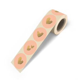 Solo hearts  peach