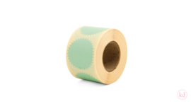 Cirkel met kartelrand mint