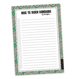 Nog te doen vandaag