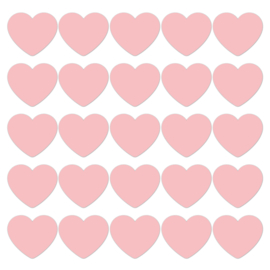 Hearts Pastel Pink