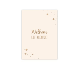 Welkom, lief kleintje!