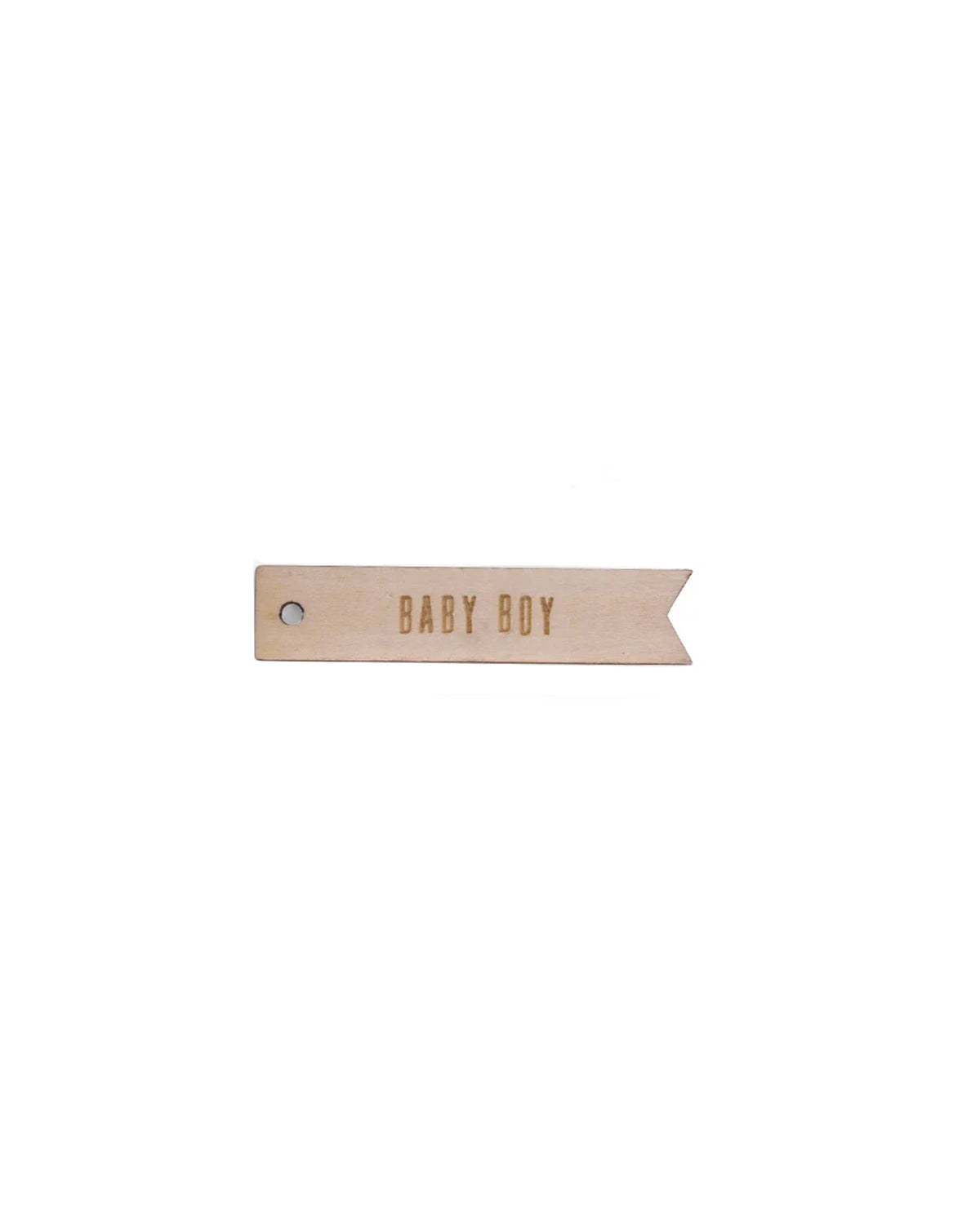 Cadeaulabel hout Baby Boy
