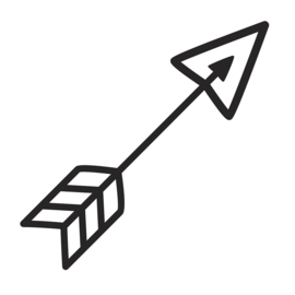Mini stempel pijl