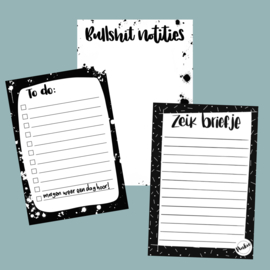 Notitieblok pretpakket