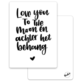 To the moon en achter het behang