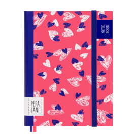 Mini notebook hearts
