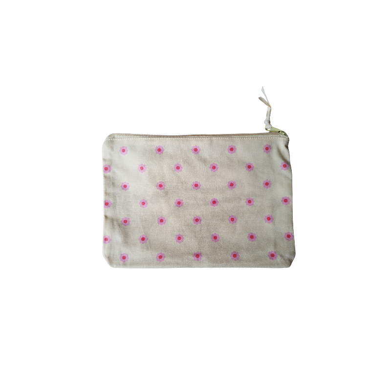 Etui bloemen geel