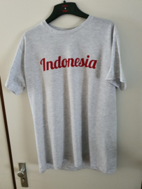 T shirt Indonesia ( Licht Grijs gemeleerd ) maat L