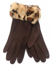 Handschoenen Leopard bruin