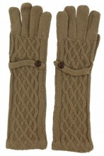 Lange handschoenen met knoop