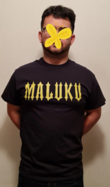 T shirt Maluku ( Zwart-Geel ) maat M