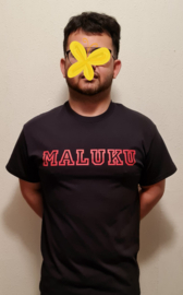 T shirt Maluku ( Zwart-Rood ) maat M