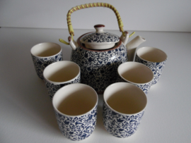 Thee servies blauw