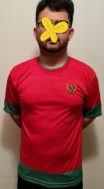 Zaalvoetbal shirt Indonesia ) Rood met Groen '