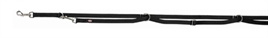 Trixie premium lijn zwart verstelbaar 3 meter x 2 cm