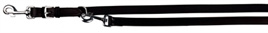 Trixie politielijn zwart 250 cm x 22 mm leer