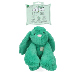 Cozydog rustgevend konijn met warmte, hartslag en lavendel 30 cm
