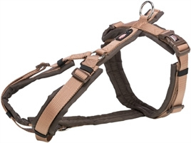 Trixie premium trekking tuig bruin/beige 70-85 cm