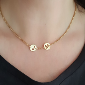 Initialcoin-ketting met tussenzetsels