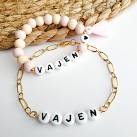 Schakelarmband met naam