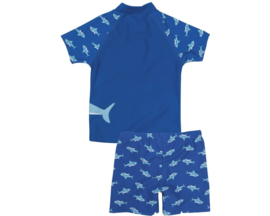 UV-beschermende zwemset Shark - blauw