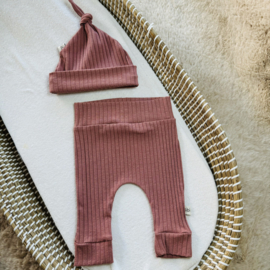 Broekje - Roze Rib