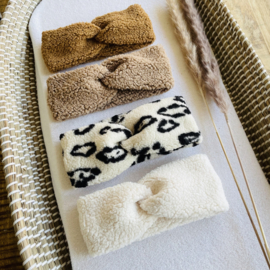 Teddy twist haarband - Off White