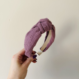 Knoop Haarband - Paars Hydrofiel