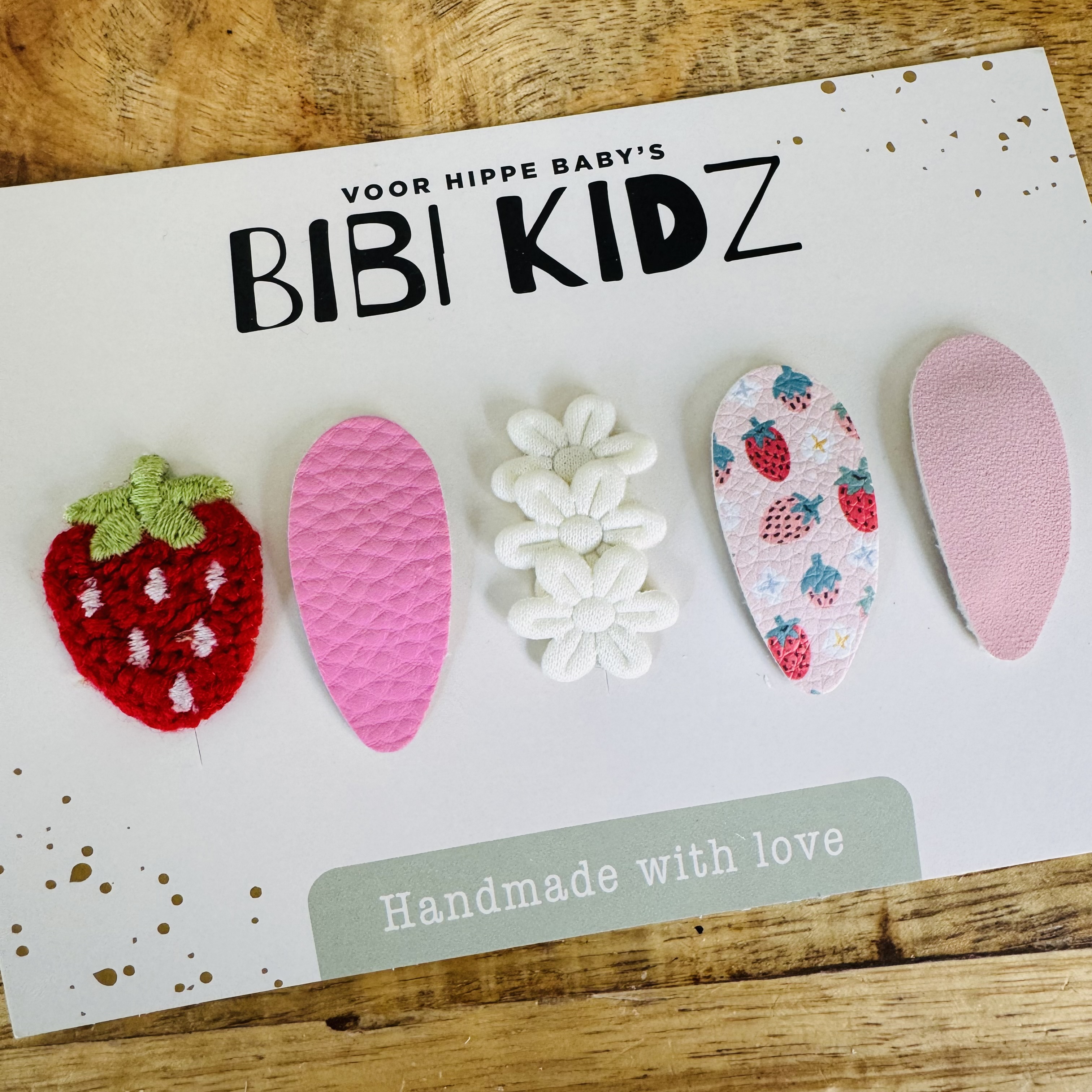 Setje 4 flower Antislip Haarspeldjes