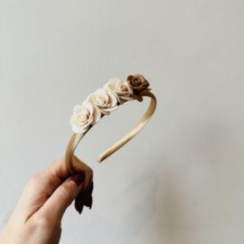 Haarband - Rozen beige