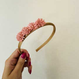Haarband - Bloemen roze
