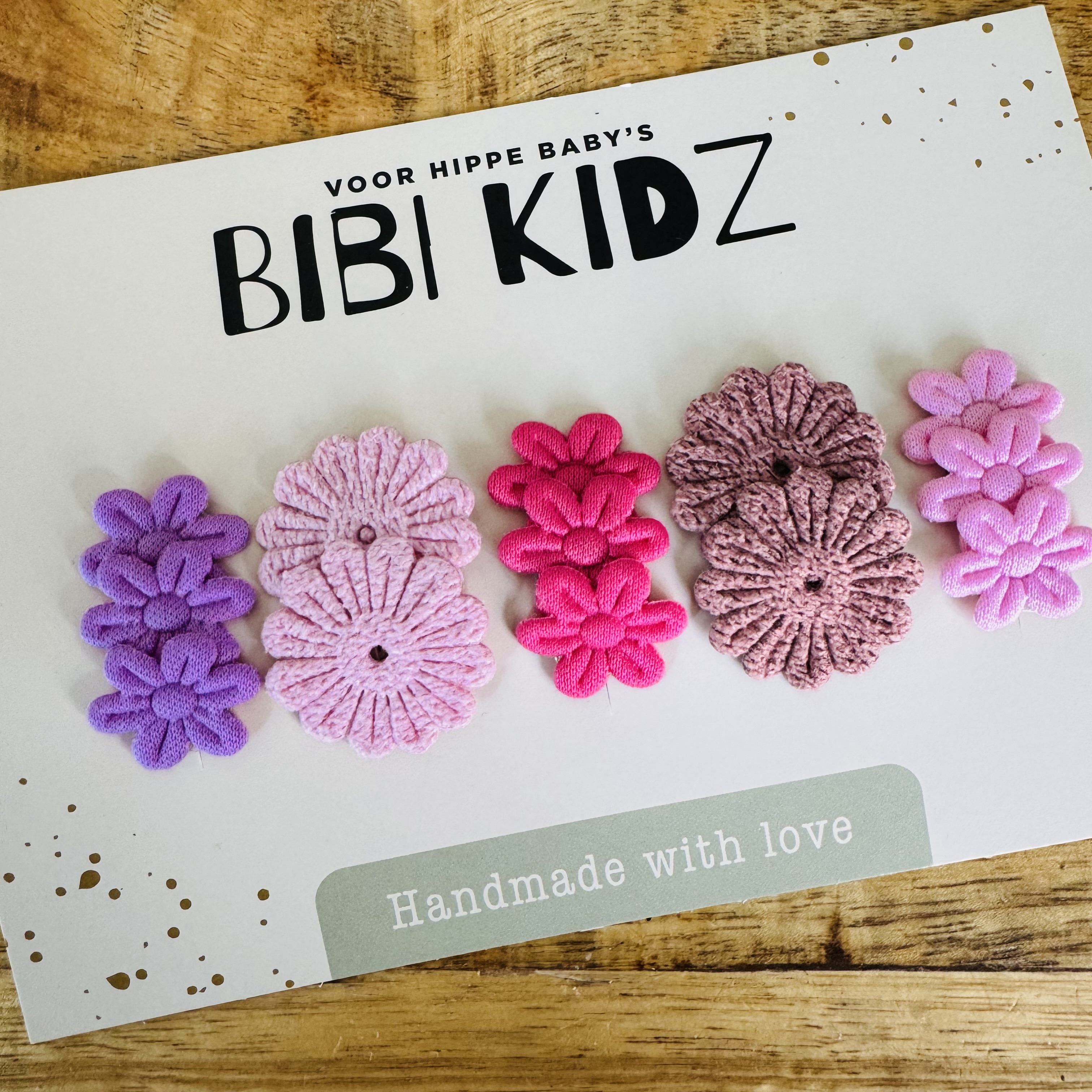Setje 13 flower Antislip Haarspeldjes