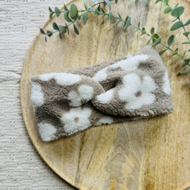 Teddy twist haarband - Bloemen