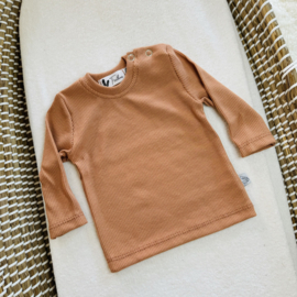 Shirtje  rib - Jersey peach