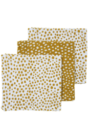Hydrofiele Monddoekjes 3pack Cheetah - Honey Gold