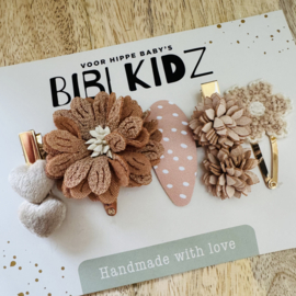 SETJES HAARSPELDJES BLOEMEN