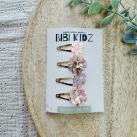 Setje  Haarspeldjes bloem Klein 4