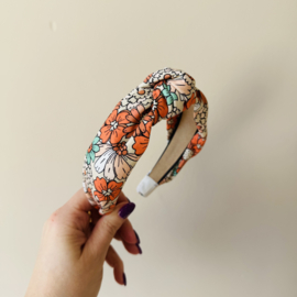 Knoop Haarband - Bloemen zomer