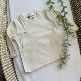 Overslagshirtje  Pointelle Naturel Beige