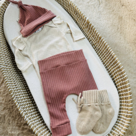 Broekje - Roze Rib