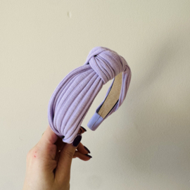 Knoop Haarband - Lila Rib