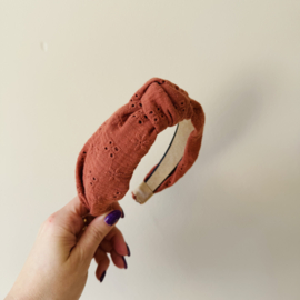 Knoop Haarband - Roest hydrofiel
