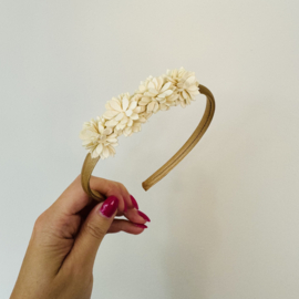 Haarband - Bloemen Sand