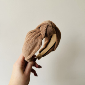 Knoop Haarband - Badstof Cacao