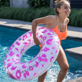 Swim Essentials Zwemband 90cm Neon Panterprint