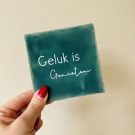 Tegel - Geluk is genieten