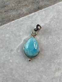 Larimar hanger 925 zilver 4d