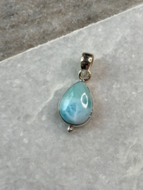 Larimar hanger 925 zilver 3c