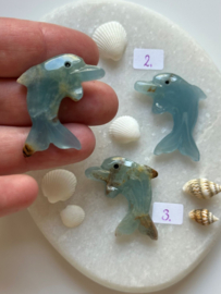 Blauwe onyx dolfijn