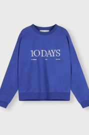 10Days logo sweater electric blue